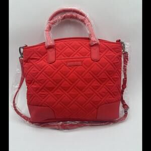 Vera Bradley Day Off Satchel Bag in Canyon Sunset Coral